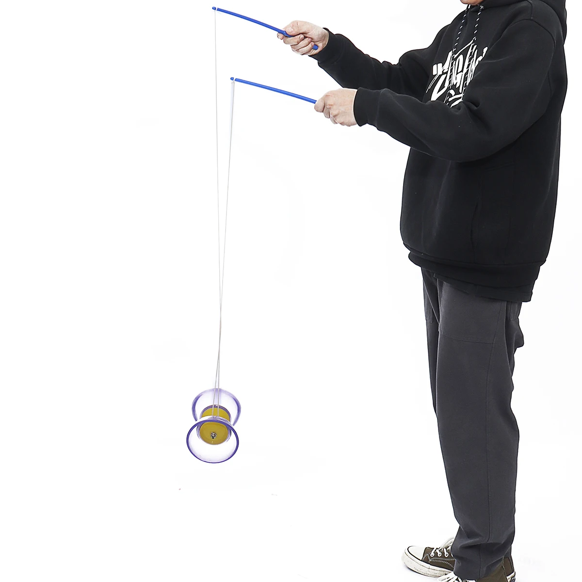 Пластик 5-подшипник Diabolo с Handsticks и нанизанные игрушка для жонглирования для профессионалов начинающих для детей и взрослых, Комплект детских кубиков, игрушки
