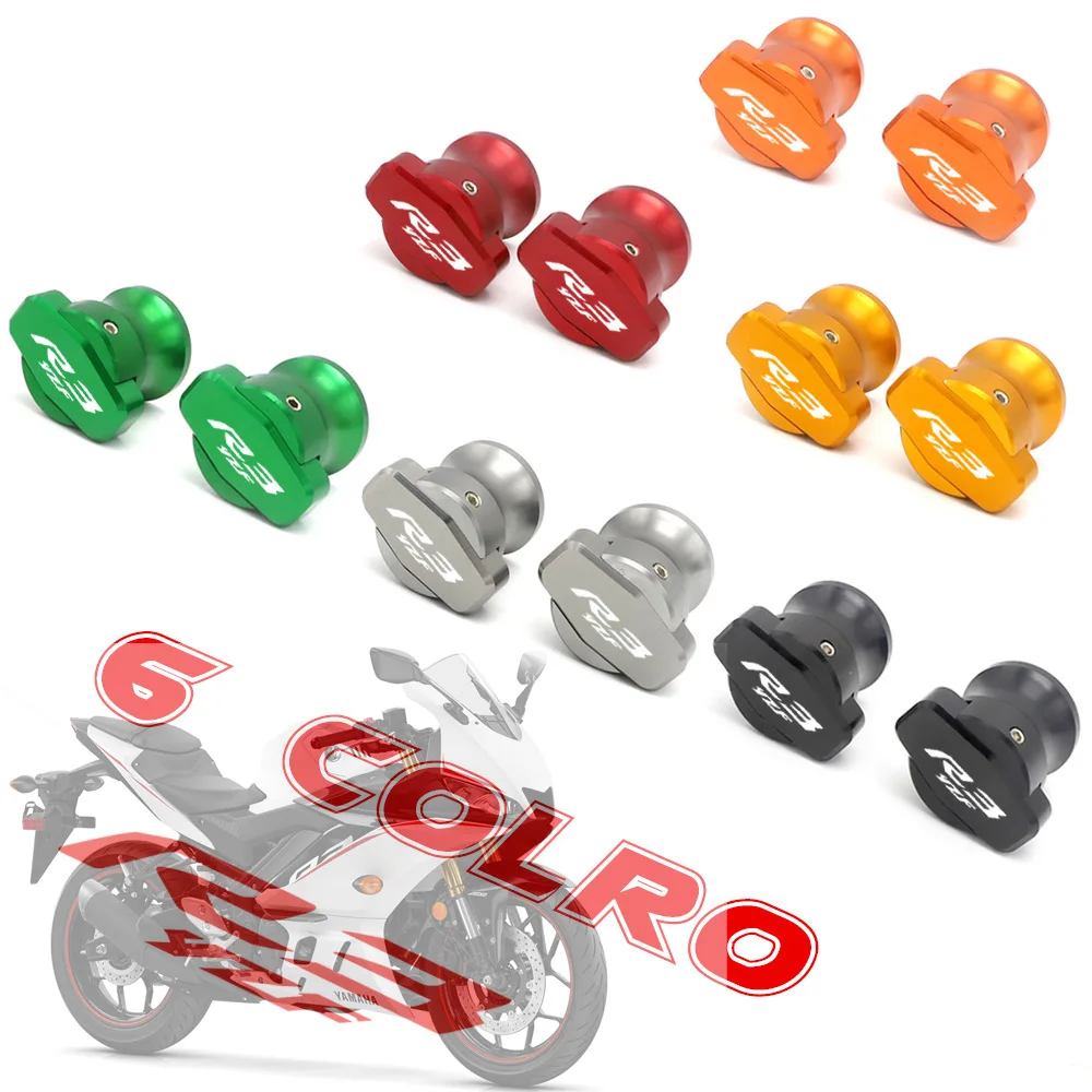 

R3 Motorcycle Accessories Swingarm Spools Slider Swing Arm Stand Screws For YAMAHA YZF R3 YZF-R3 YZFR3 Moto 6mm 2015-2019