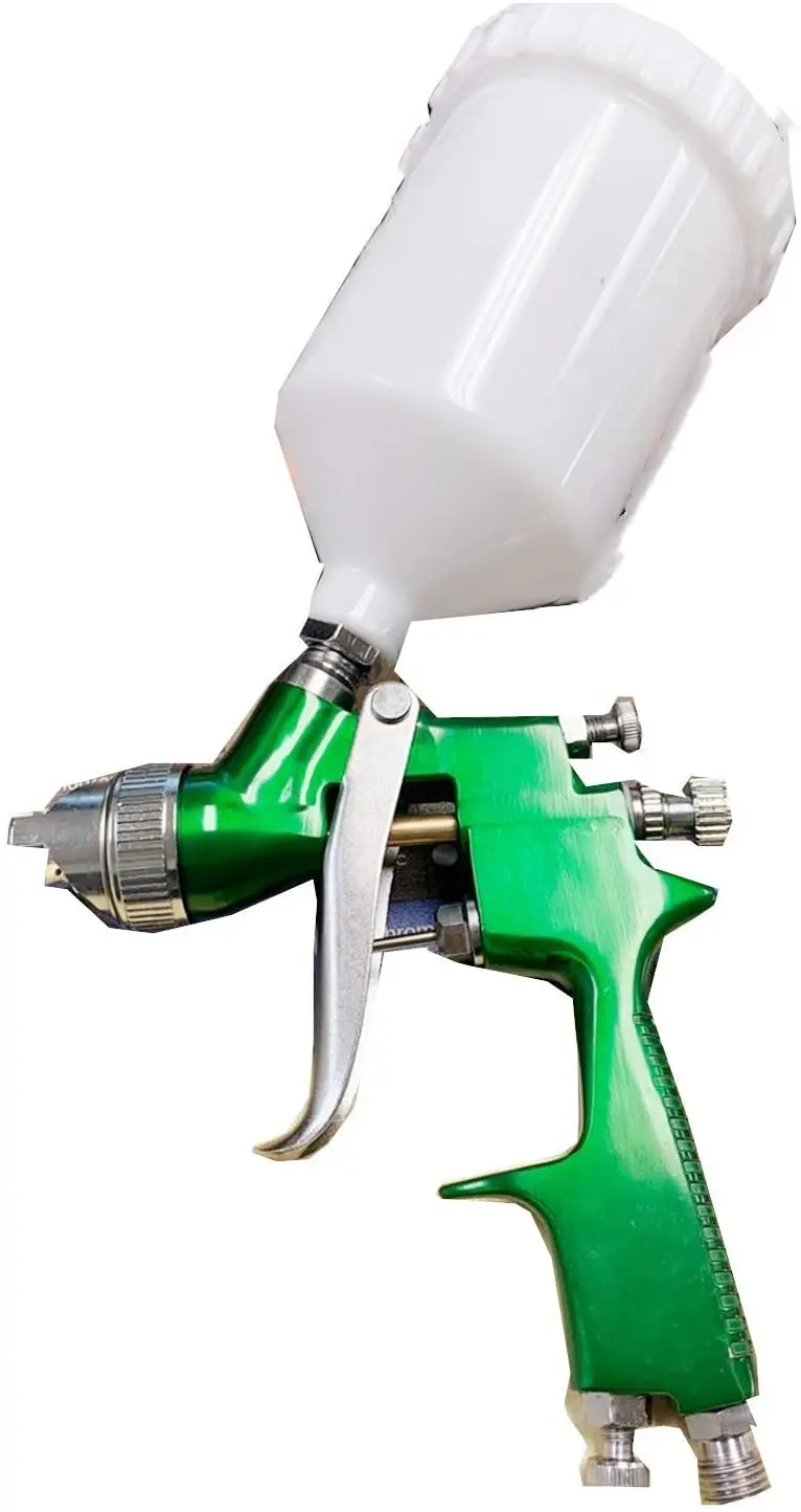 High Volume Gravity Feed Spray Gun 600cc Plastic Professional Air Paint Tools for Car Primer, Surface Painting, Coating 1pairs work gloves for pu coating safety protective glove nitrile professional safety suppliers thickened and warm