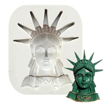 

Statue of Liberty Silicone Mold Handmade Soap Mold Epoxy Resin Mold Chocolate Mold Keychain Mold Fondant Molds Cake Decoration