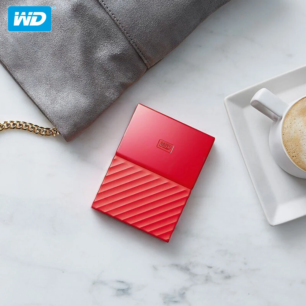 Портативный внешний жесткий диск Western Digital My Passport HDD 1 ТБ 4 USB 3 0 с кабелем Windows Mac 100%