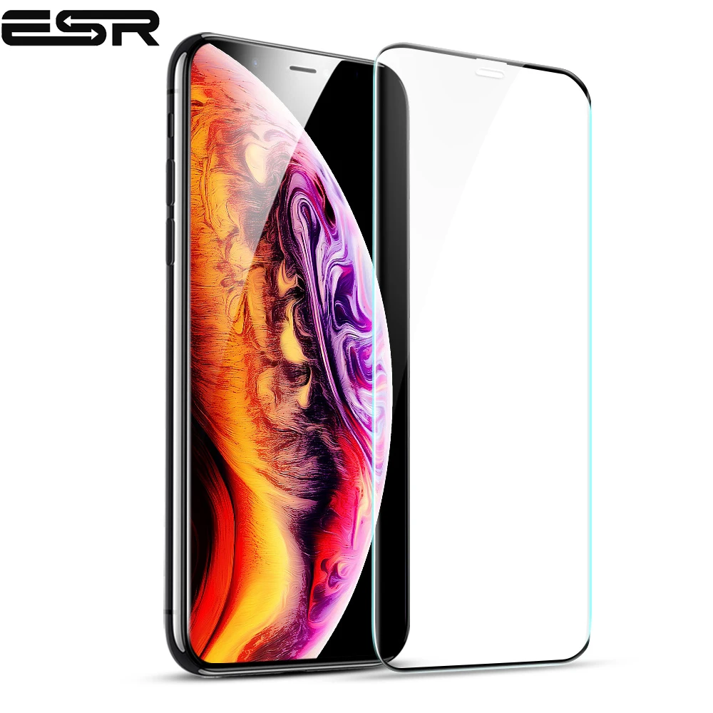 2 шт./лот ESR защита экрана из закаленного стекла для iPhone X Xs Xr без бокового ободка 3X более прочная защита экрана для iPhone Xs/X