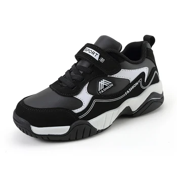 

Big Kid Boys Shoes Children Sneakers Shoes Thick Bottom Pu Sneakers Shock Absorption Comfortable for Running SD083