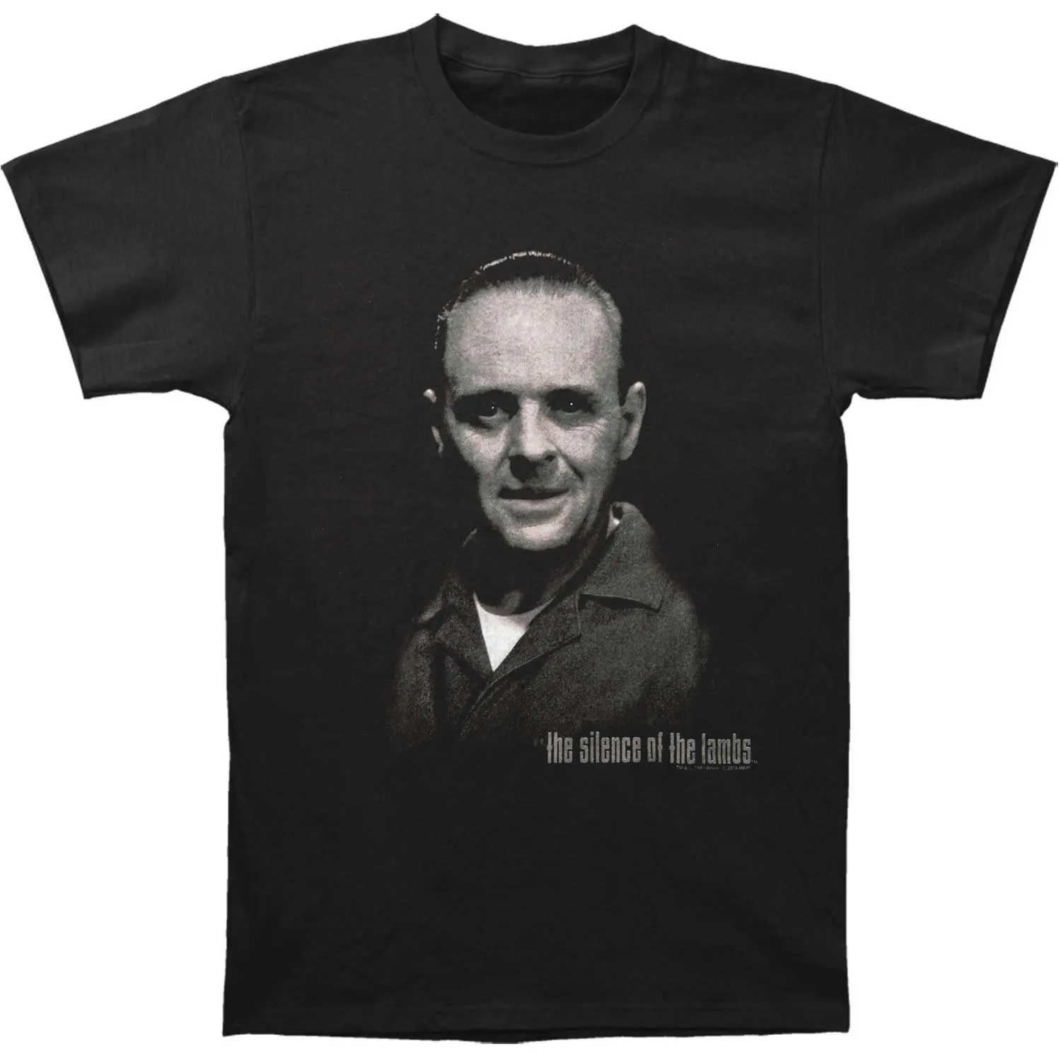 

Silence of The Lambs Horror Film Hannibal Lecter Head Adult T-Shirt Tee