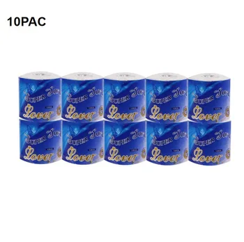 

10 Rolls Toilet Paper Strong 3 Layer Soft Tissue Strong Skin-friendly Bulk Tissue Paper Household Bath Toilet Paper Roll