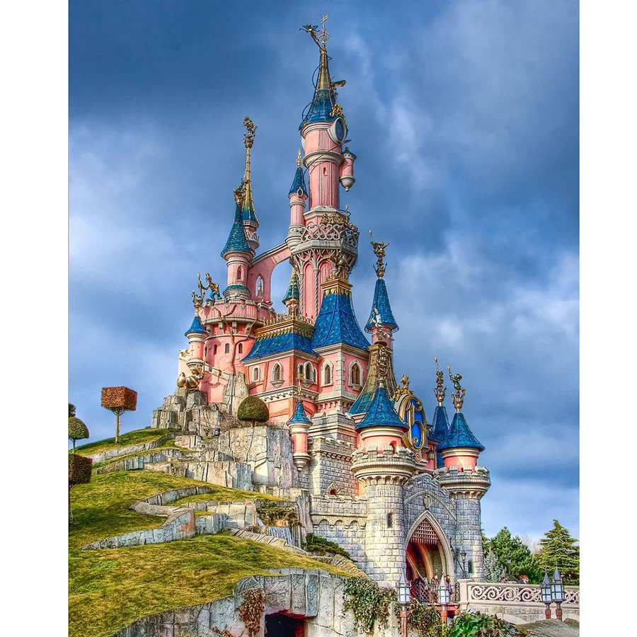 Tableau Château Disney Pink Castle – Ma jolie toile