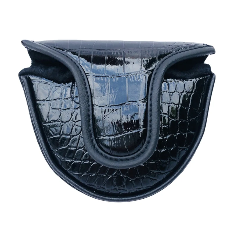 ПУ кожаный чехол для гольфа Паттер Mallet Golf головной убор Клубная головка крышка стандартный размер для Mallet Putters аксессуары для клюшек для гольфа - Цвет: E