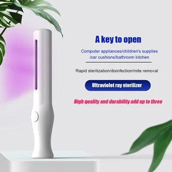 

In Stock! Handheld UV Sterilization Lamp Portable Disinfection Light Sanitizer Lamp For Home Office Travel Germicidal UVC Lamp