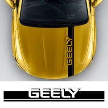  Car Hood Sticker For GEELY GC6 GC9 EMGRAND EC7 EC8 CK ATLAS CK2 CK3 GT Auto Exterior Decor Accessory Long Strip Vinyl Film Decal 
