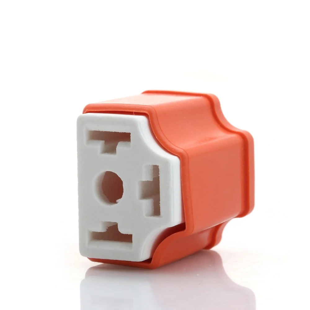 5pcs H4 9003 HB2 HID Connector Female Ceramic Plug Adapter Car Xenon Light Halogen Headlamp Socket w/Terminals Pins #1645*5