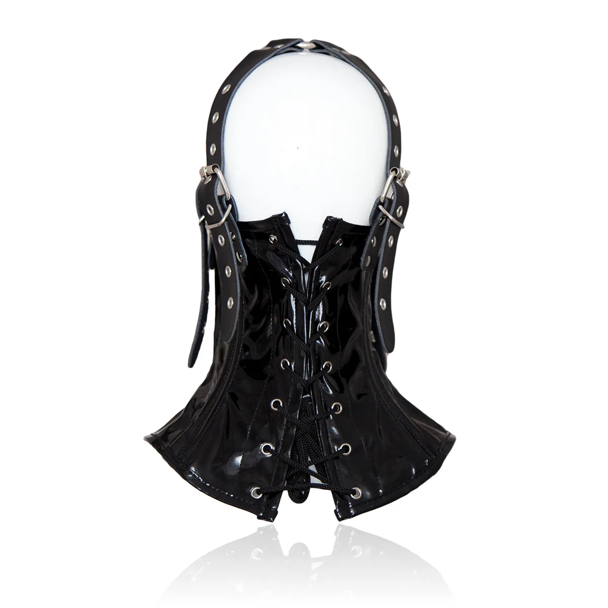 Sensory Deprivation Gimp Bandage Leather Mask Hood for Masquerade Halloween Mardi Gras Alien Supper Hero Easter Nightclub Party halloween hand decoration