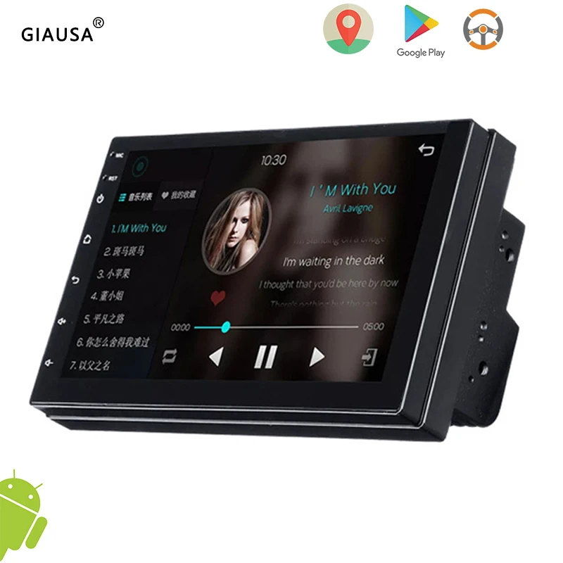 3G Autoradio Car GPS Bluetooth Stereo Player US 7/'/'Android 6.0 Double 2Din Wifi