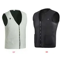 Для мужчин и женщин Зимний Открытый USB умный жилет с подогревом Электрический нагревательный тепловой жилет теплый моющийся походный теплый жилет для тела M-4XL