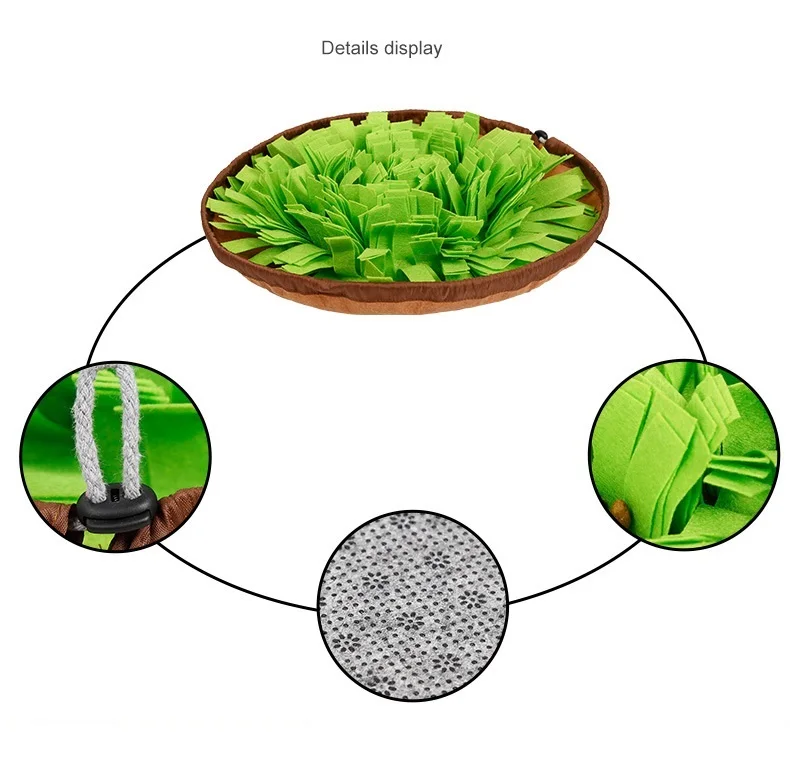 Интерактивные игрушки для домашних собак круглый коврик для домашних животных моющийся Тренировочный Коврик для кормления многоцветные игрушки для собак
