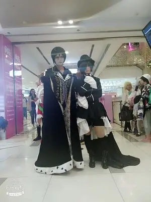 Одежда высшего качества, Аниме Kuroshitsuji, Черный дворецкий, Ciel Phantomhive, карнавальный костюм для женщин и мужчин, платье для ролевых игр, вечерние костюмы