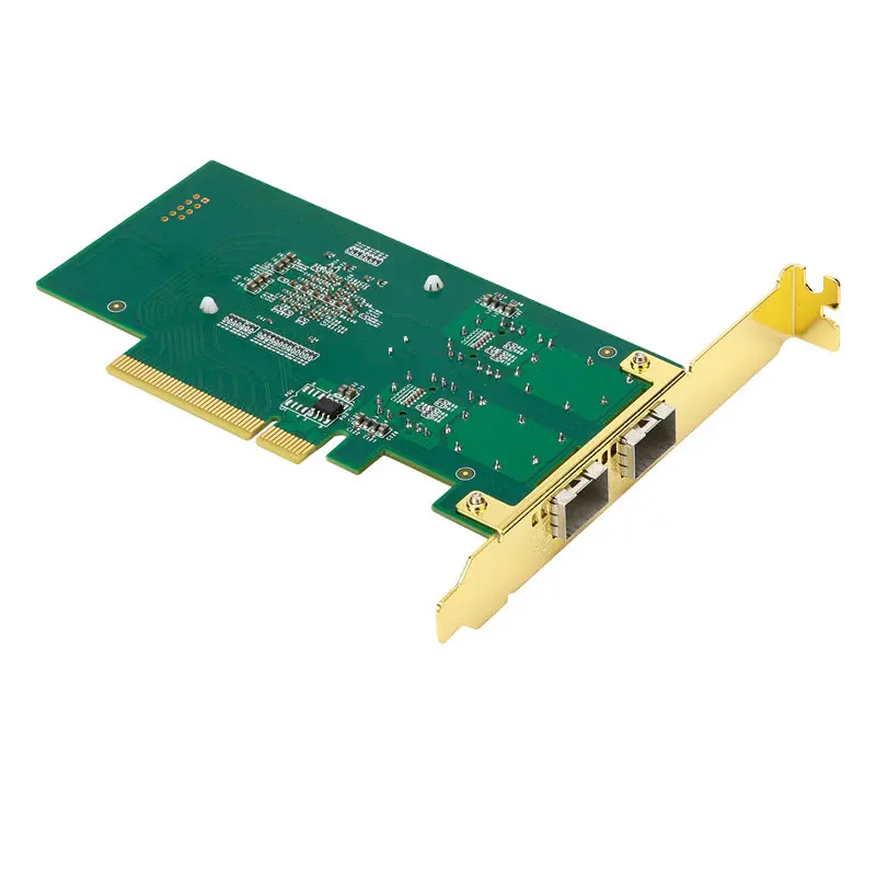 Pci express FCoE Intel 82599/X520 PCIe x8 10 Gigabit Ethernet Сетевая оптическая Lan Карта с двойной SFP+ порт адаптер конвертер