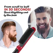 Профессиональный гребень для бороды, выпрямитель для волос, электрический выпрямитель для волос, выпрямитель для бороды, щетки для волос, моделирующий инструмент для волос, длинные короткие волосы