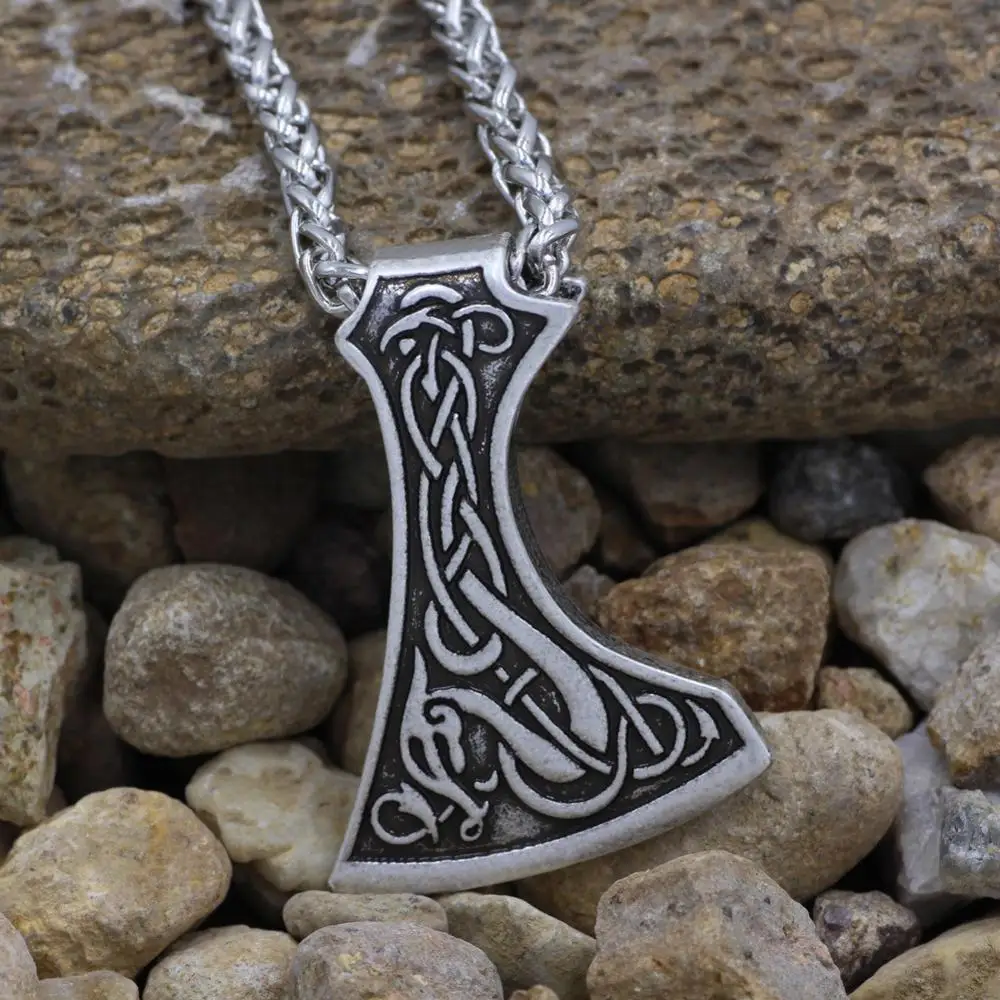 Ностальгия ирландские узлы Pagan Viking Axe ожерелье в славянском стиле топор perun подвеска, амулет ювелирные изделия-талисманы