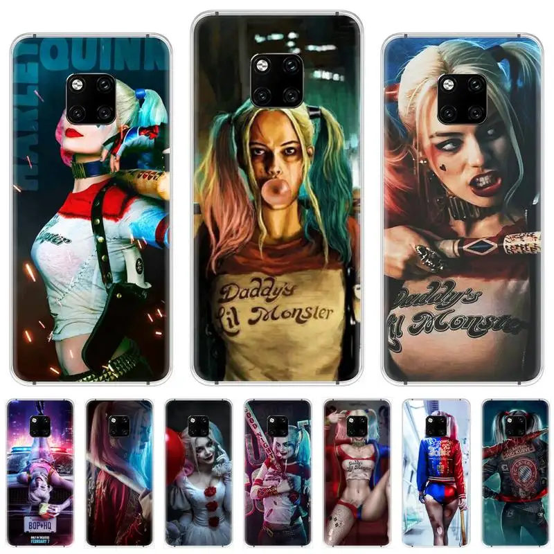 Мягкий чехол для телефона Harley Quinn DC girl Huawei Y6 Y7 Y9 Prime 2018 2019 Mate 8 9 10 20 30 Pro Lite Nova 2 5T |