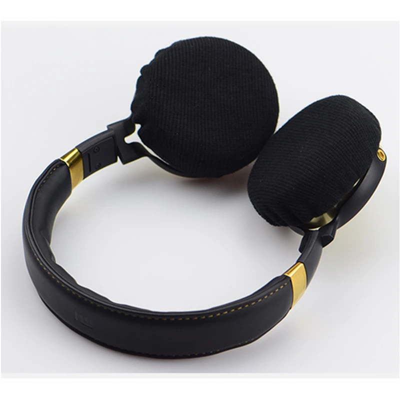 Yizhet 6 stuks hoofdtelefoon oordopjes hoezen, hoofdtelefoon zweethoezen, wasbare en rekbare oorschelpen/oorkussens beschermer/sanitaire oorschelp stofhoes past op 6 cm - 7,5 cm headsets (Flex Fabric