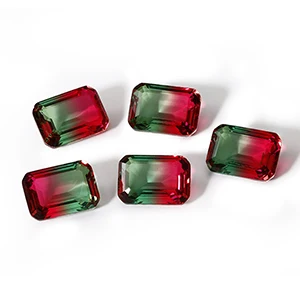 3,2-3.5ct реальные прямоугольник Цветные камни россыпью 9x11 мм Камни турмалина Модные украшения аксессуаров камни для украшения подарков 10 шт - Цвет: 05