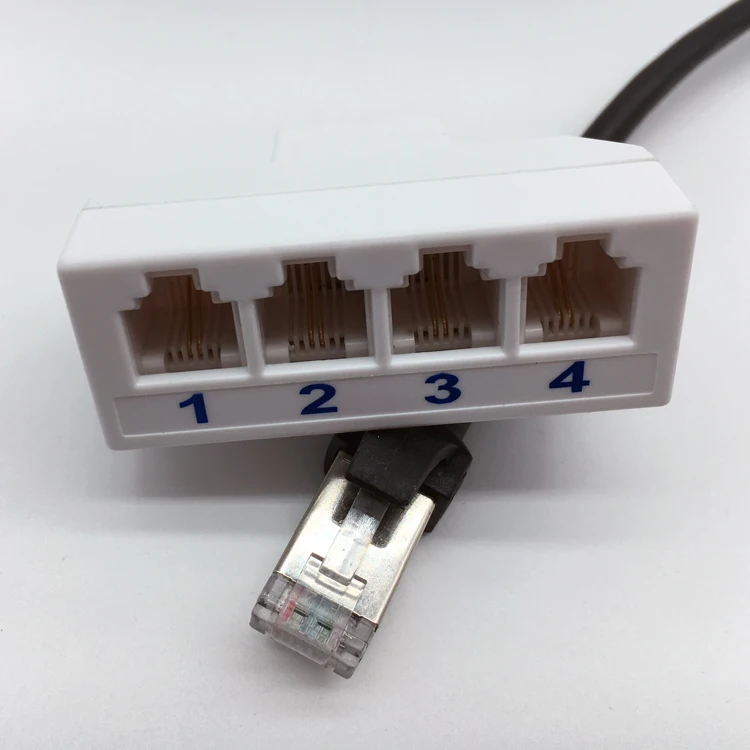 

RJ45 To RJ11 Adapter One Point Four Network Port To Telephone Port Telephone Exchange Network Adapter RJ45 To RJ11 Adapter