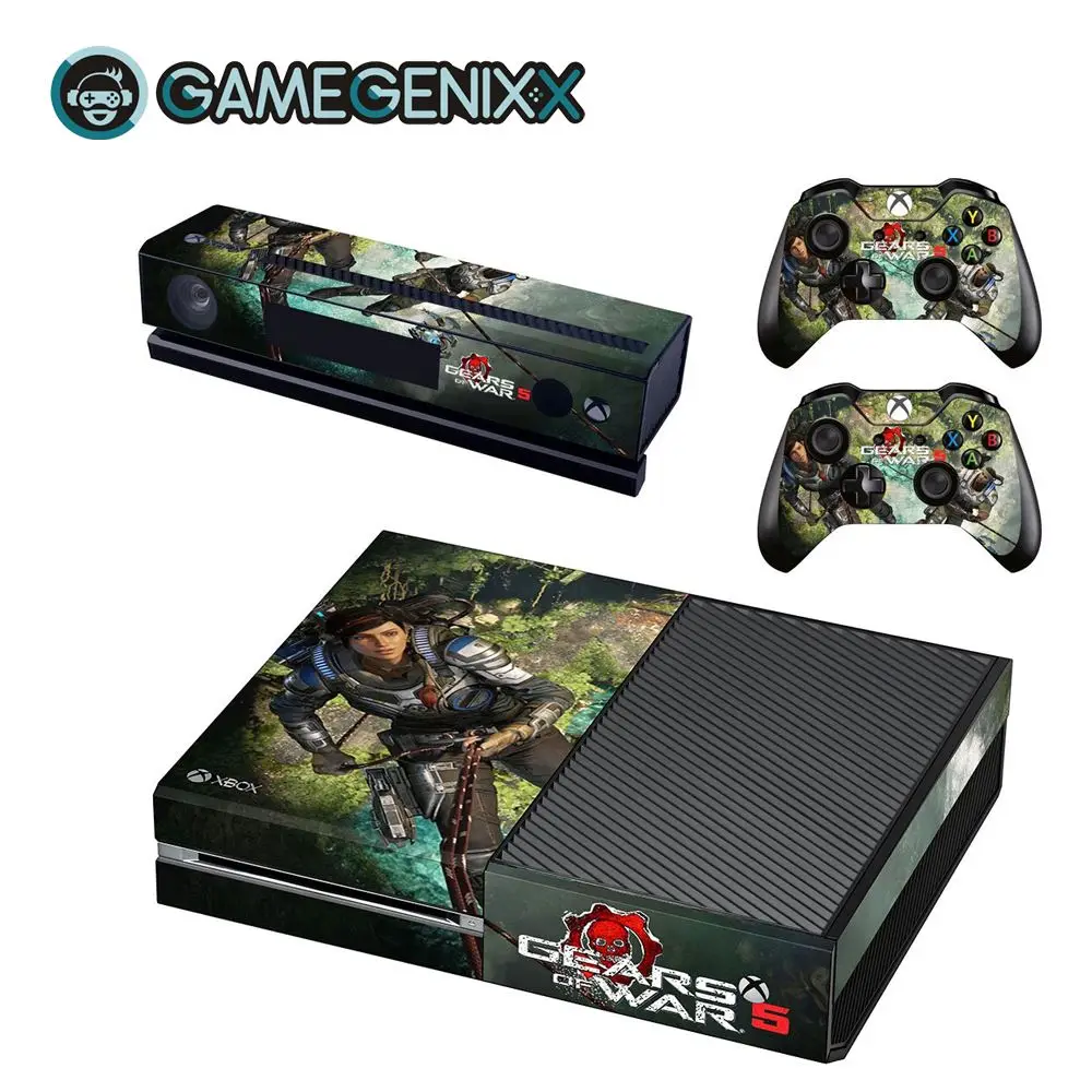 Защитная Наклейка GAMEGENIXX для Xbox one и 2 контроллеров-Gears 5