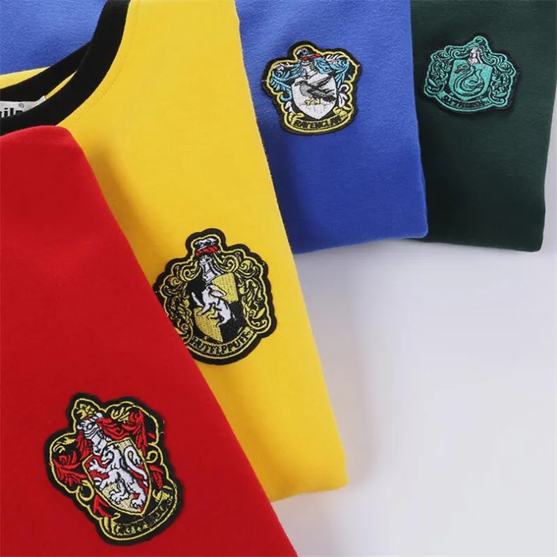 Hogwarts School Fleeces Magic Gryffindor Hufflepuff Ravenclaw Slytherin худи для молодых осенне-зимних влюбленных с вышитыми буквами подарок