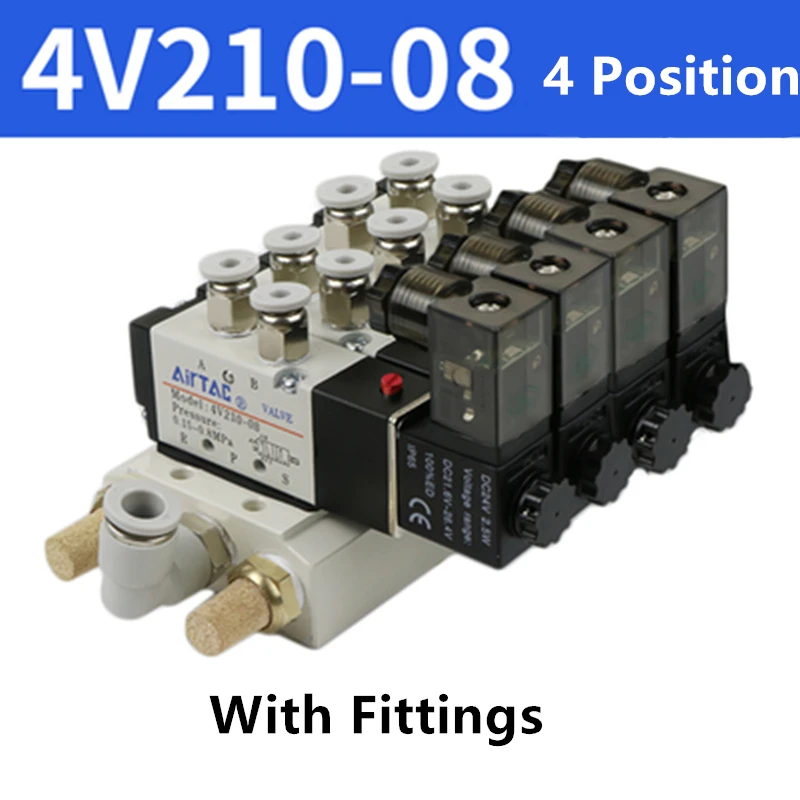 

AriTAC 4V210-08 220v Solenoid Valve electronmagnetic Pnuematic Cylinder Engine