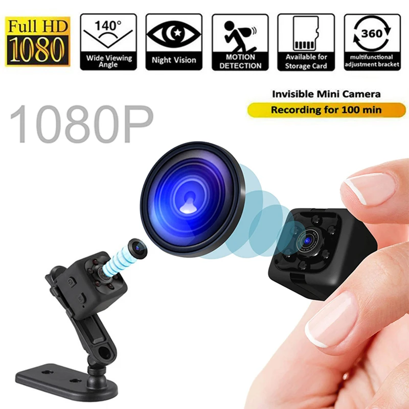 Mini camera hd 1080p night vision motion camcorder sq11-13 security spy 