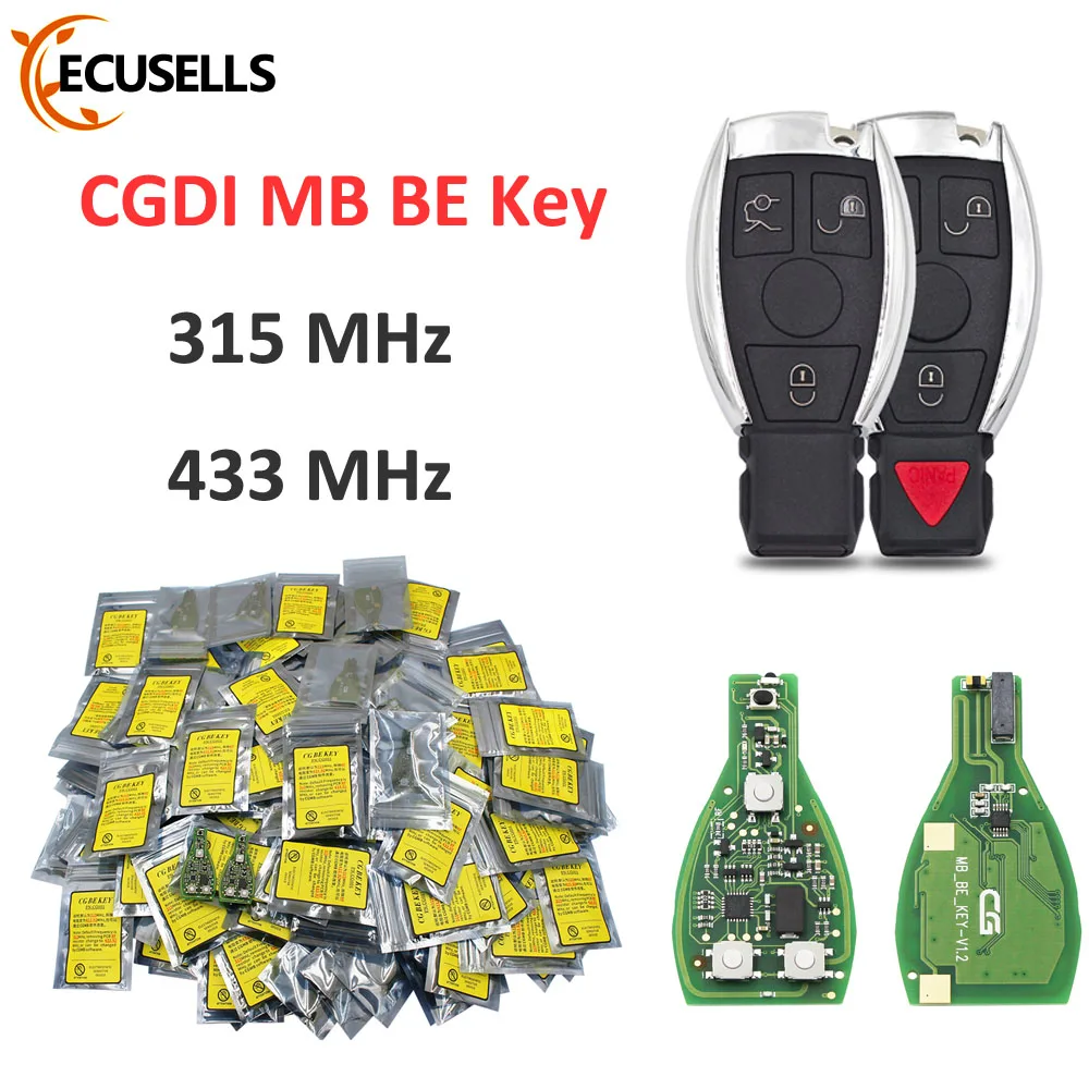 Оригинальный CGDI MB CG BE Key 315 МГц/433 МГц для Mercedes Benz работает с программатором