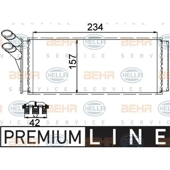 Радиатор печки Audi 80/A4 86 HELLA 8FH351311421|Диски колёсные| |