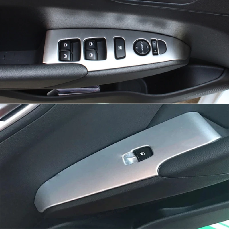 For Hyundai Solaris Accent 2018 2019 ABS Car Inner Window Lift Switch Button Panel Cover Trim Frame Decorative Accessories | Автомобили и
