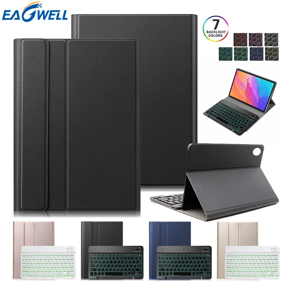 

Backlit Keyboard Case for Huawei Matepad T8 2020 Kobe2-L03 KOB2-L09 PU Leather Tablet Case Portable Cover for Huawei Matepad T8