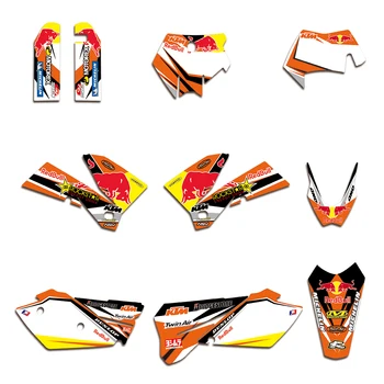 

MXGRAPHIC Full Set Graphic Decals Stickers DECO For KTM EXC EXCF 125 200 250 300 350 450 525 540 2005 2006 2007