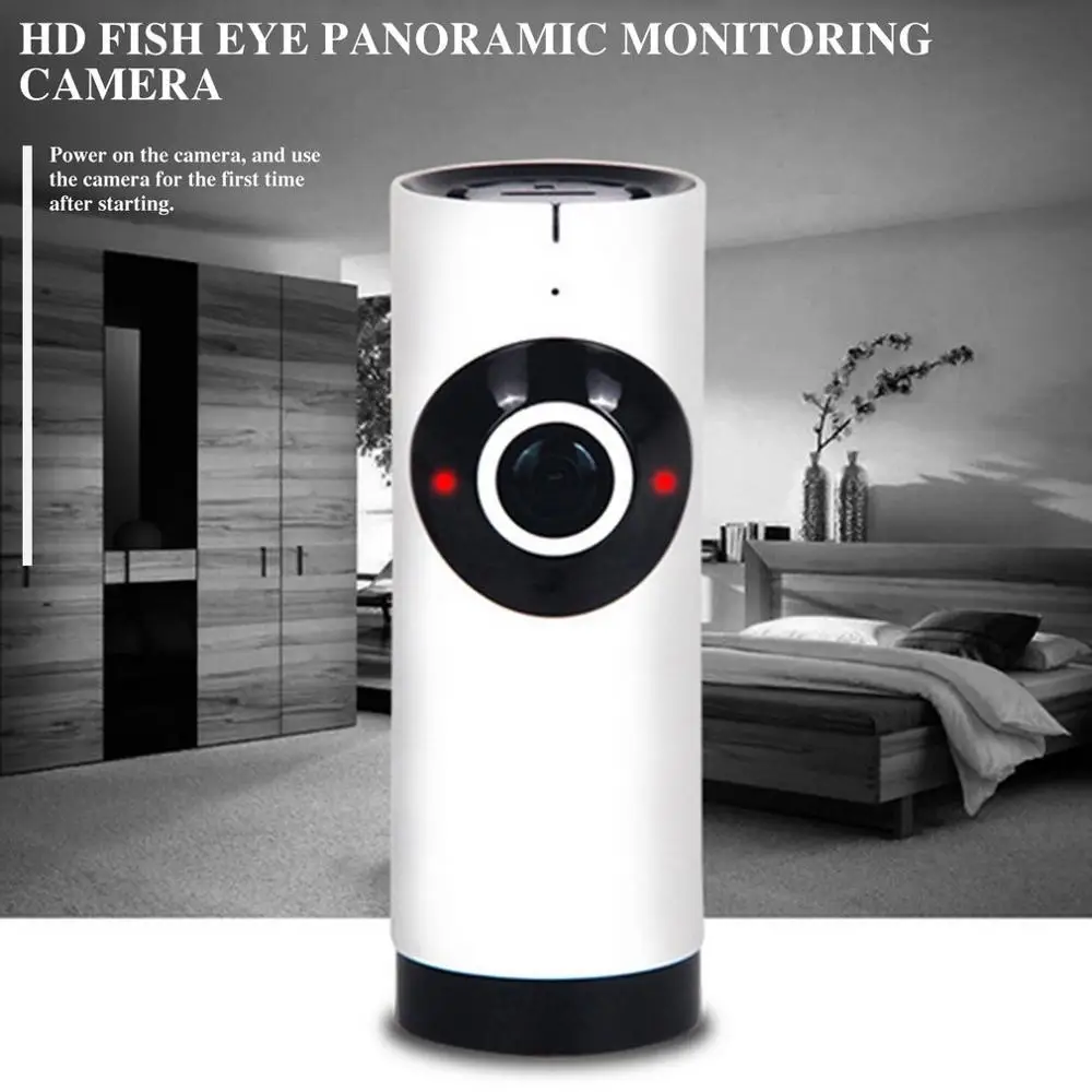 Cheap Offer for  HD Smart Wireless Super Wide-Angle Camera 360 Degree Panoramic Surveillance Camera Remote Infrared 