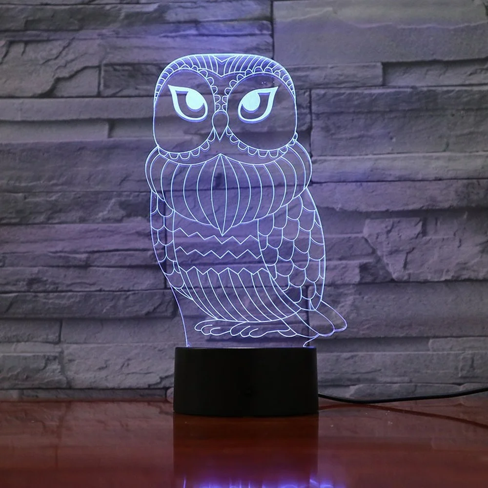 【中古】 Night of the Owl Owl Light Control Night Lamp | Night Light Childrens Owl