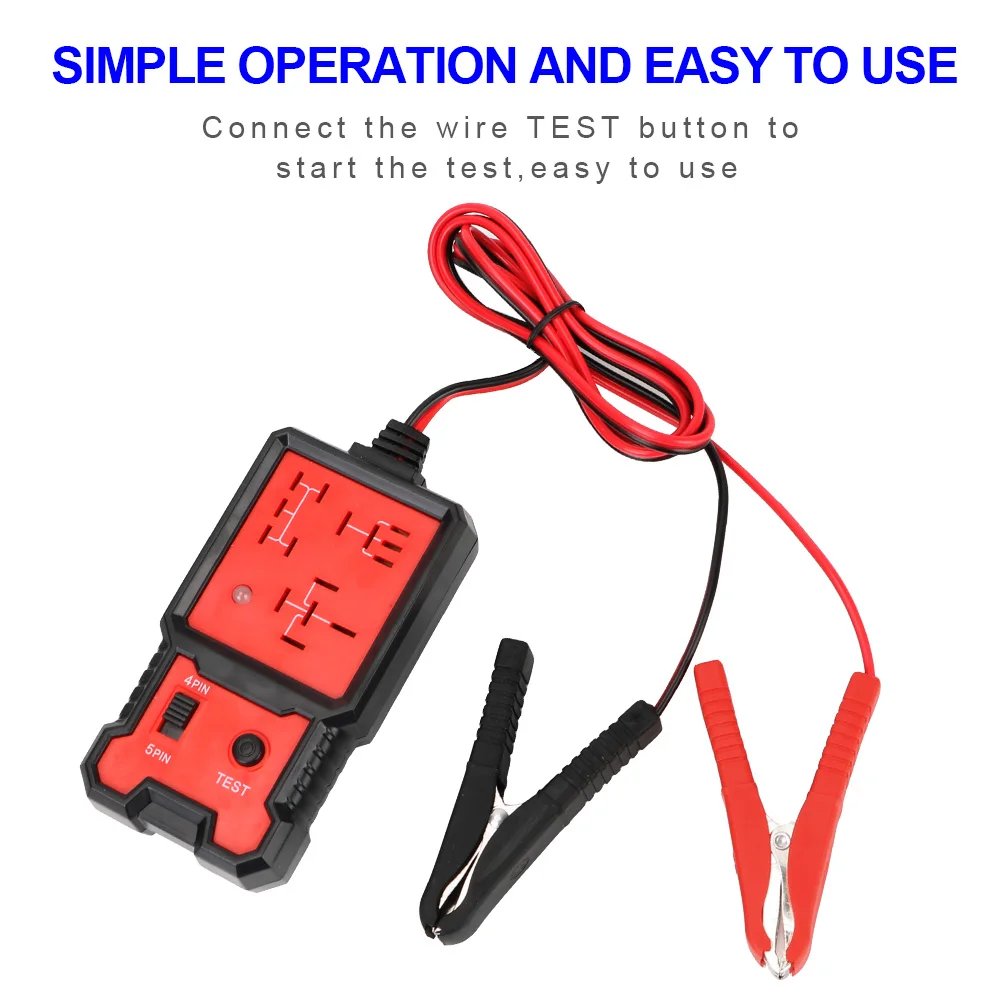 12V Car Relay Tester Battery Checker Diagnostic Tools LED Light Indicator Auto Accessories For Motorcycle Boat Truck Trailer 4x4 circuit tester automotive circuit tool