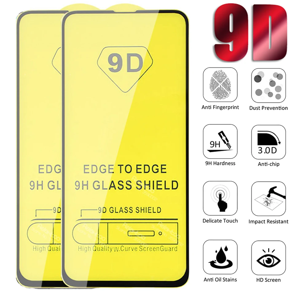 Защитное стекло 9D для Xiaomi 9 Pro 10 Lite MI CC9e 8Lite 5X 6 A2 Play 50 шт./лот | Мобильные телефоны и
