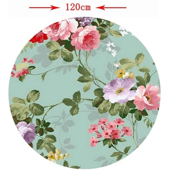 

Waterproof Round Table Cloth Plastic Table Covers Protector Round Easter Table Cloths Outdoor Tablecloth XH8Z