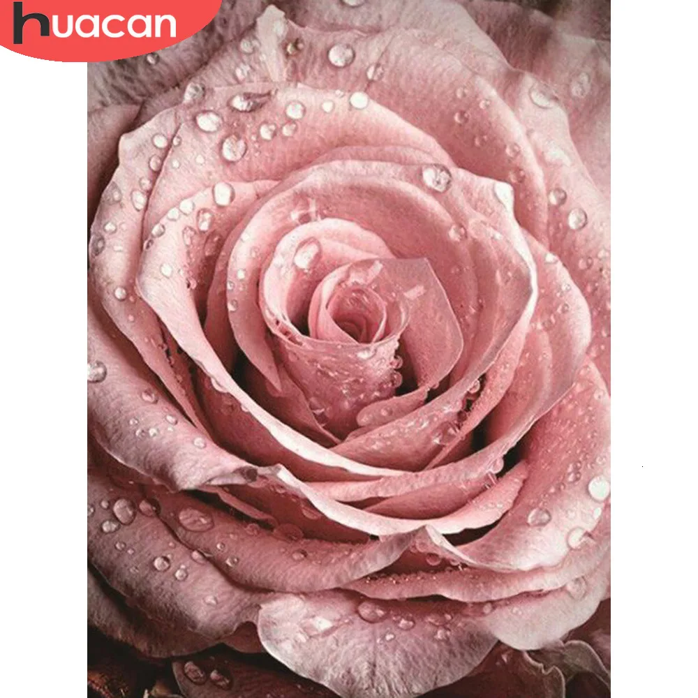 HUACAN 5D Алмазная вышивка цветы алмазная мазайка картина стразами розы декор для дома
