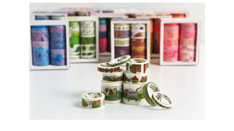 Звездное небо море и Лес серии руководство дневник DIY декоративные из рисовой бумаги ленты набор скрапбукинга принадлежности наклейки Скрапбукинг