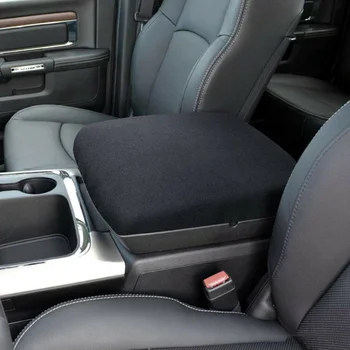

1pcs Armrest Cover Pad Center Console Soft For Dodge Ram 1500 2010-2020 Black Accessory New