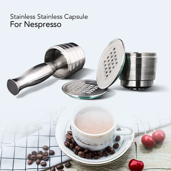 

Nespresso Stainless Steel Refillable Capsulas Dripper De Cafe Recargables Nespresso Refillable Coffee Capsule Cup For Nespresso