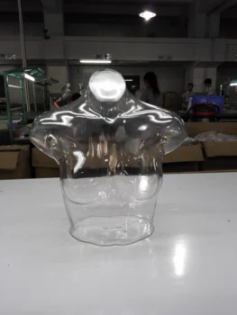 

New Style Clear Mannequin Half Body Transparent Model With Base Customized