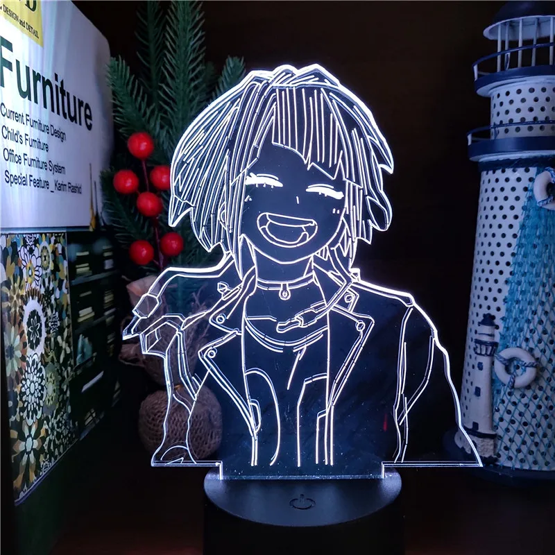 battery night light MY HERO ACADEMIA Boku no Hero Academia Jiro Kyoka 3D ANIME LAMP LED Visual Nightlights For Home Decor star wars night light