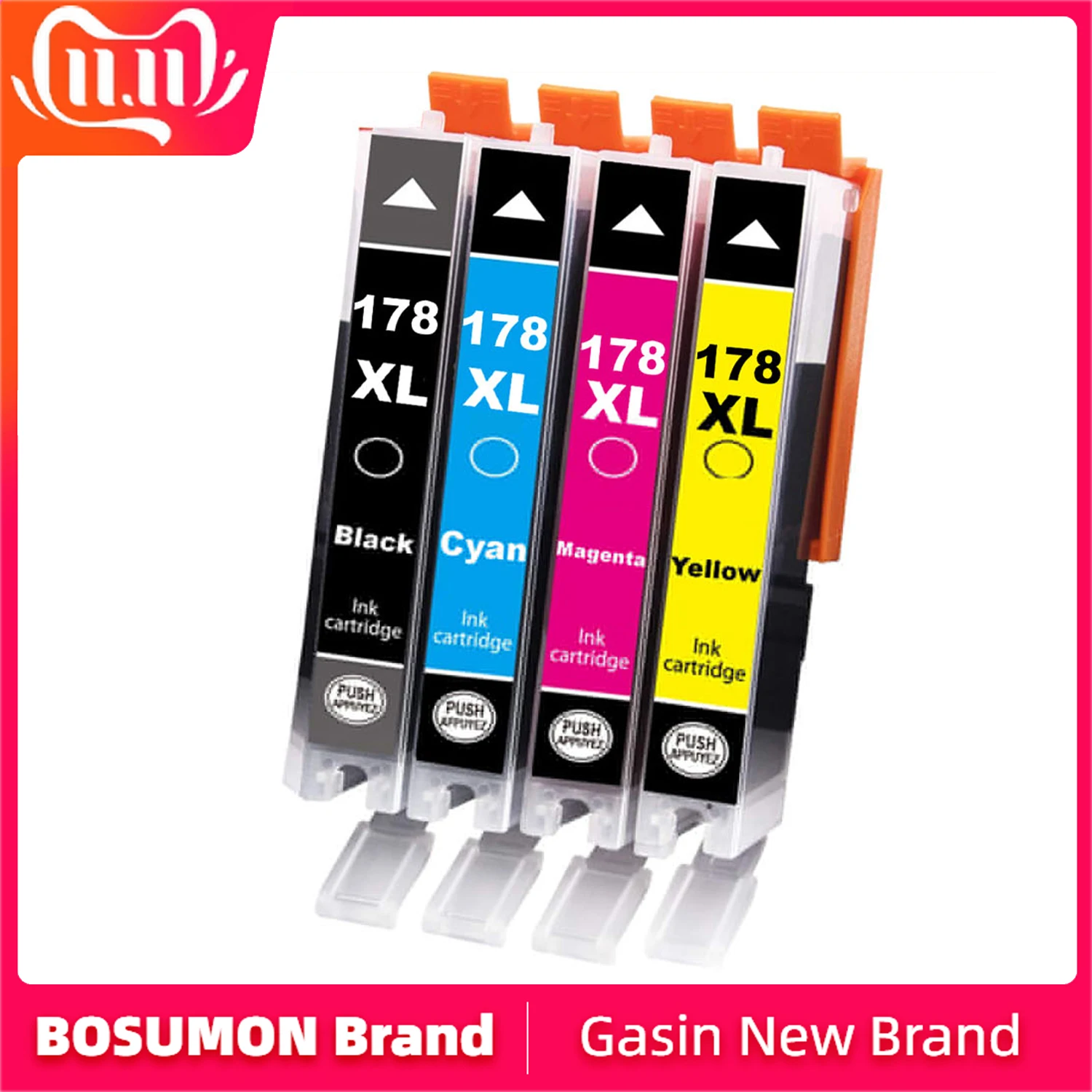 Bosumon совместимые 178 XL чернильные картриджи для HP Photosmart Photo Printer B8553 C5383 C6383 D5463 B010b B109c