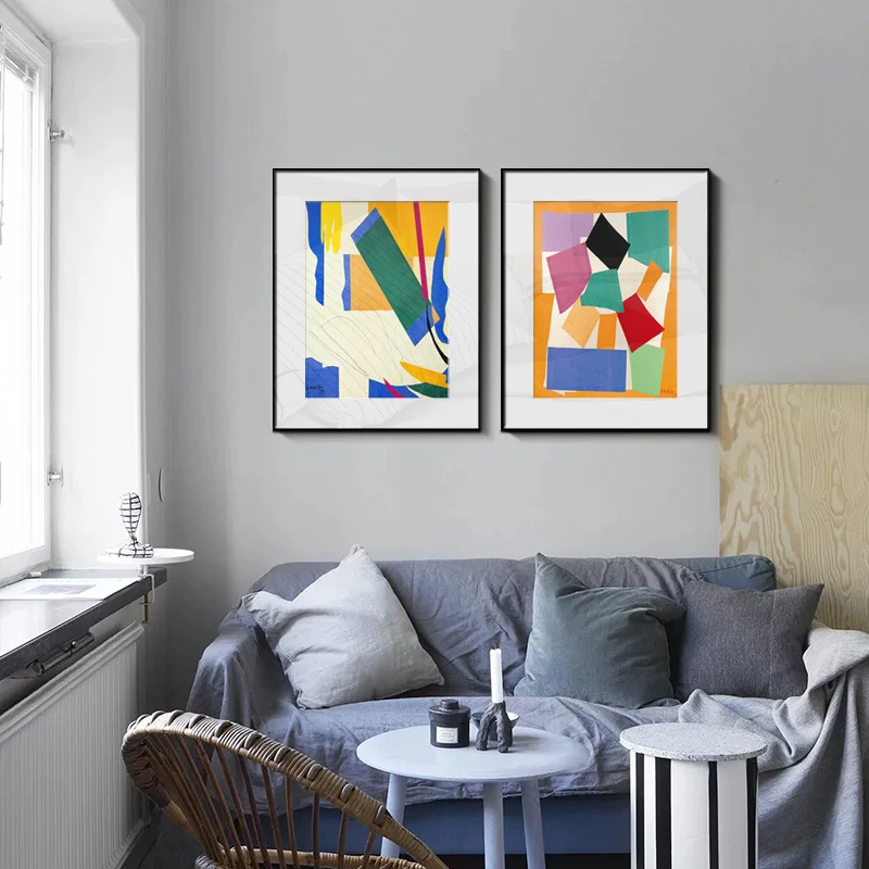 Художественная зона современный абстрактный разноцветный вышитый узор печать
