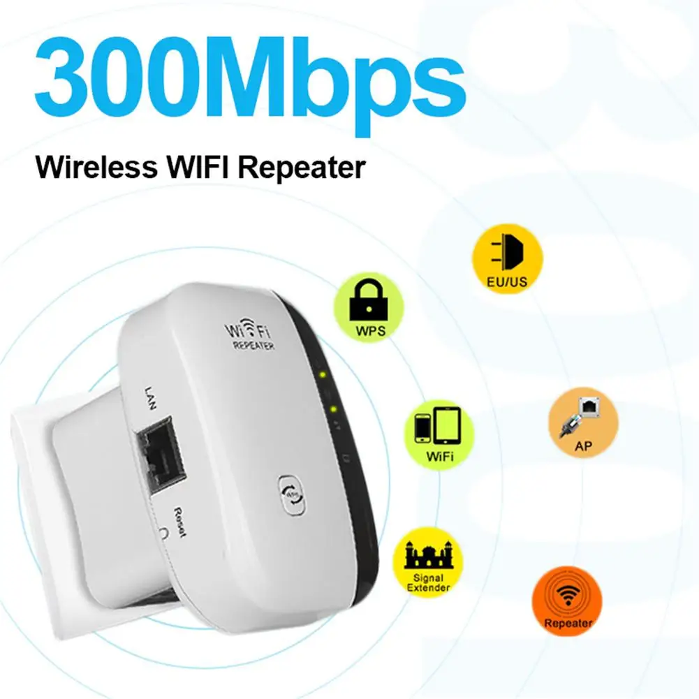 300 Мбит/с wifi ретранслятор Беспроводной маршрутизатор повторитель сигнала AP wifi антенный усилитель расширитель 2,4 ГГц WLAN сети