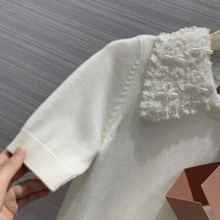 Luxury Brand Beading Sweater Shirt 2020 Early